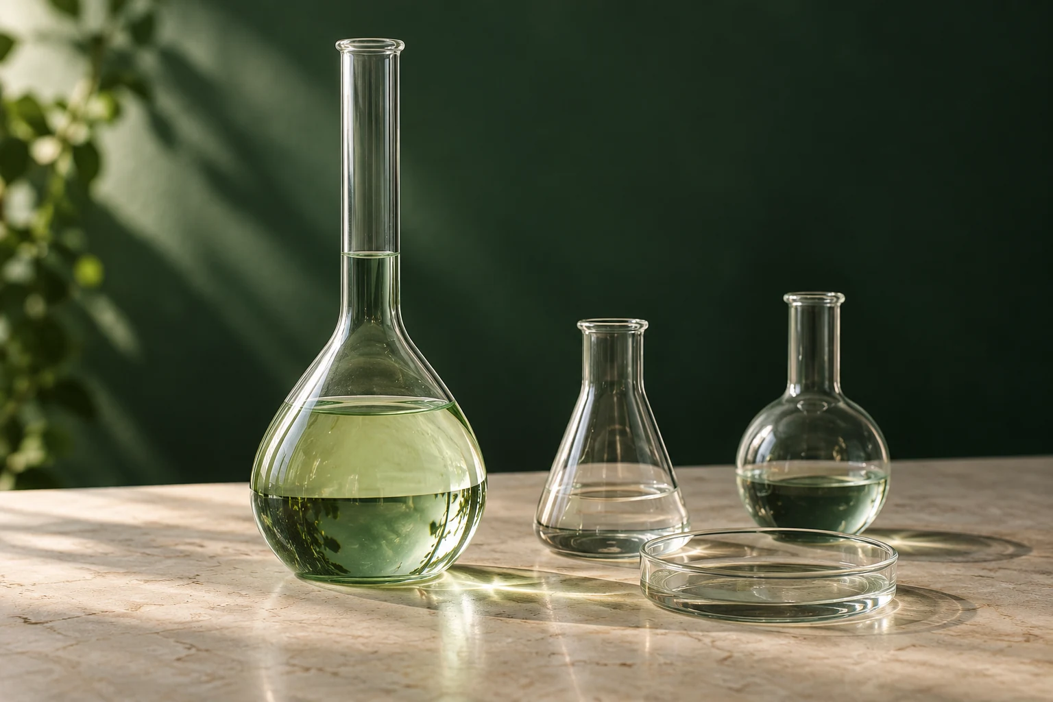 Illustrative research glassware