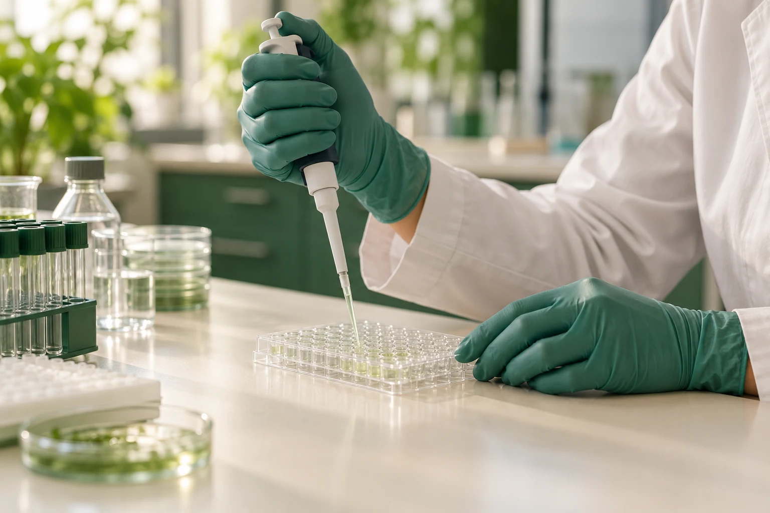 Illustrative laboratory research and careful handling